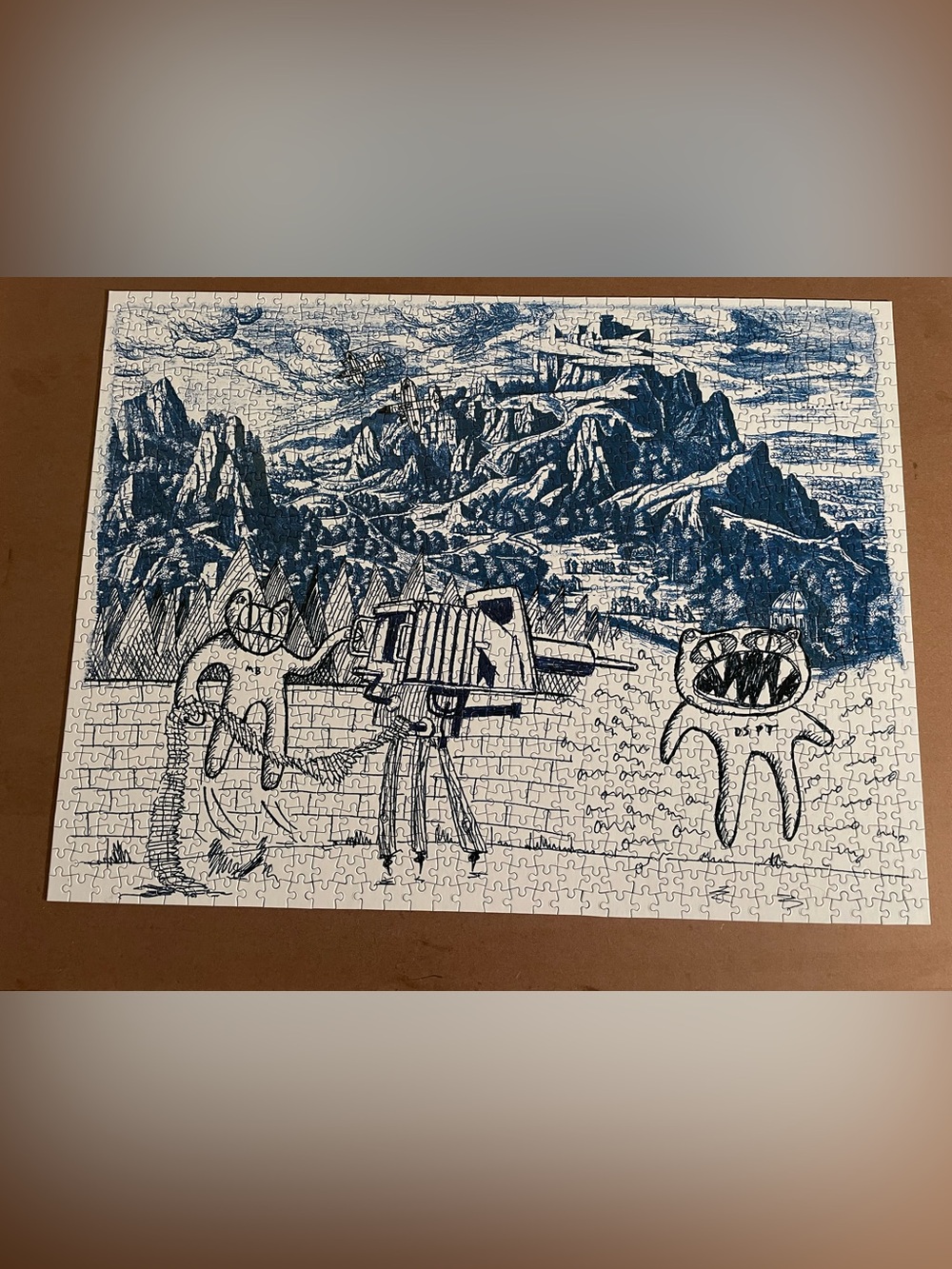 RARE W.A.S.T.E Radiohead - Com Lag Fragmentary Time Waster, 1000pc Jigsaw Puzzle